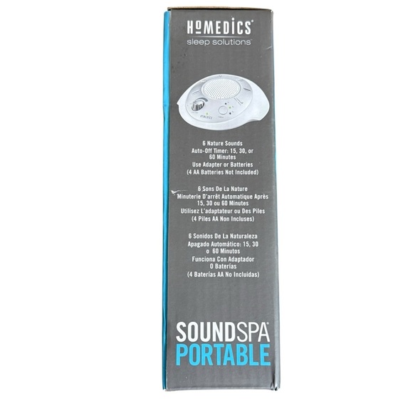HoMedics Sound Spa Portable Sound Machine: Relaxation Machine 6 Nature Sounds - Picture 5 of 9